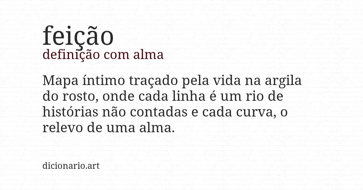 Definição com alma de feição