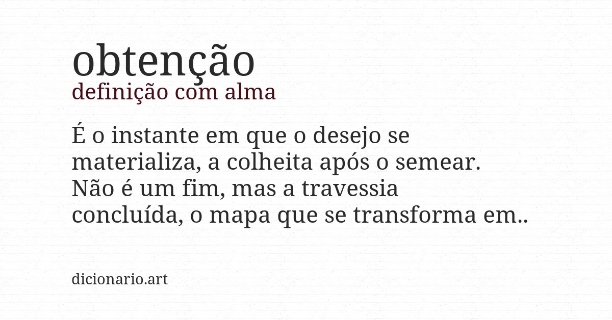 Definição com alma de obtenção