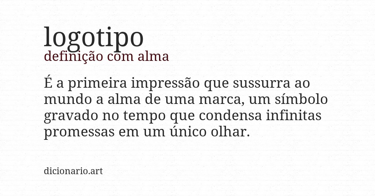 Definição com alma de logotipo