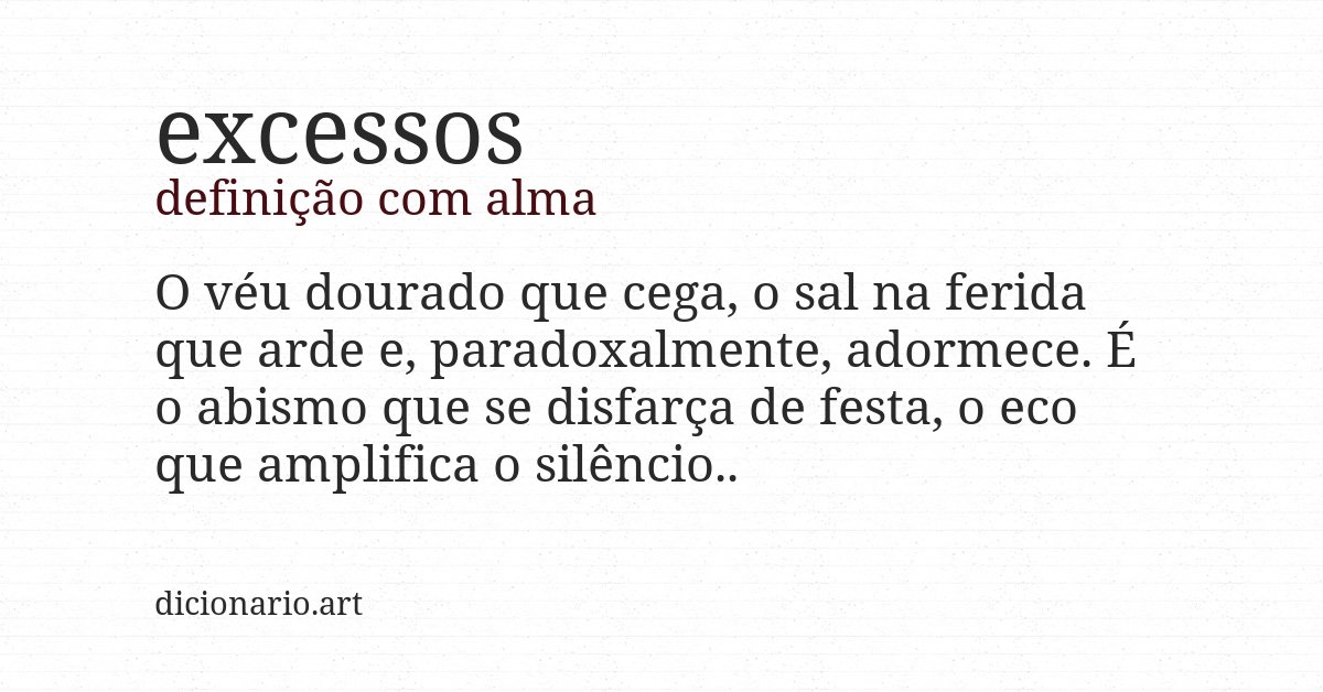 Definição com alma de excessos