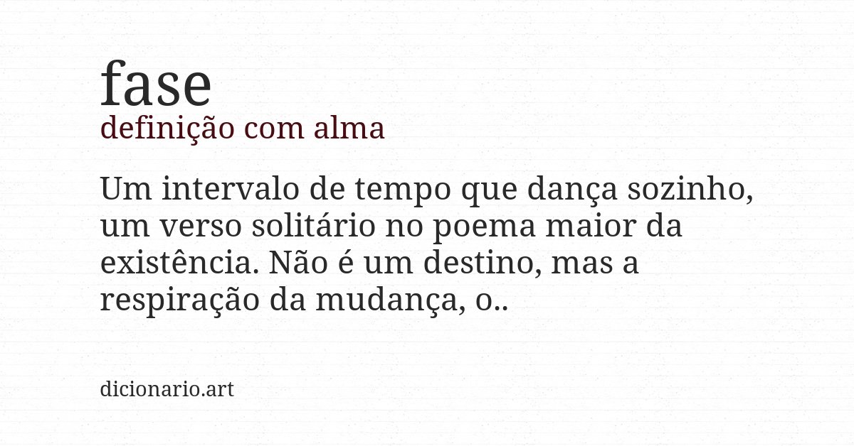 Definição com alma de fase