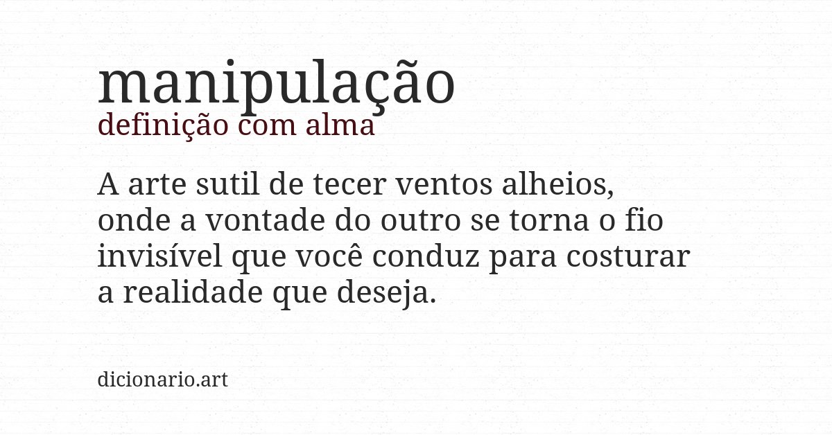 Definição com alma de manipulação