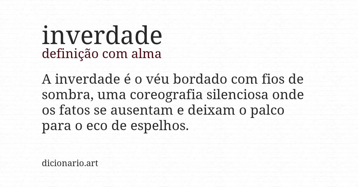 Definição com alma de inverdade