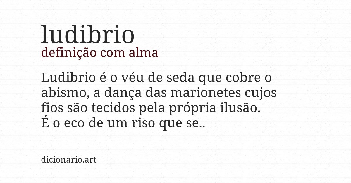 Definição com alma de ludibrio