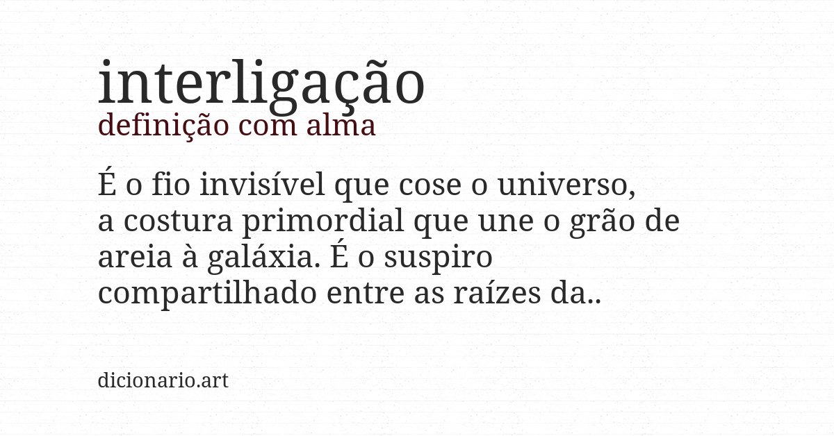 Definição com alma de interligação