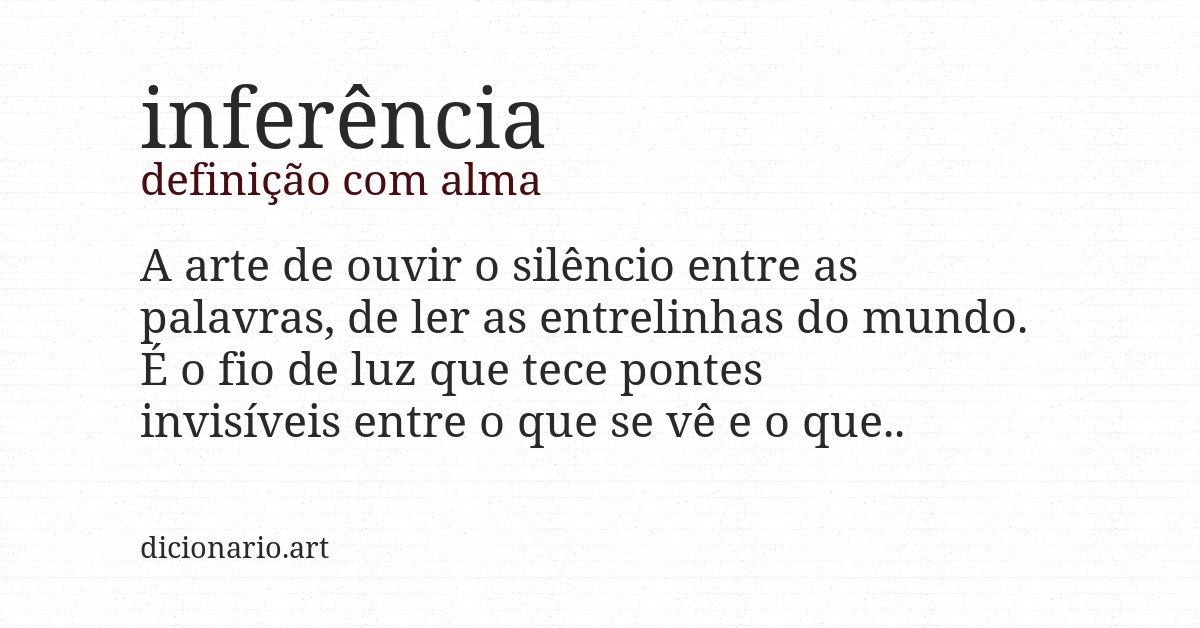 Definição com alma de inferência