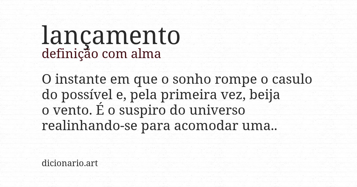 Definição com alma de lançamento