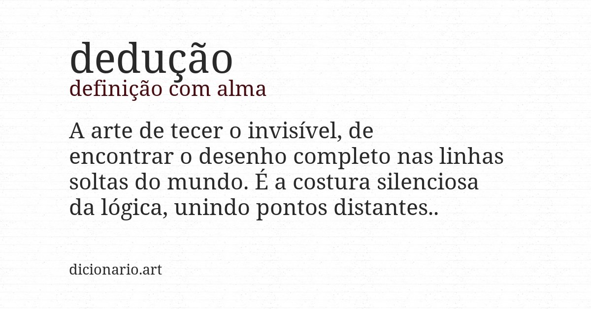 Definição com alma de dedução