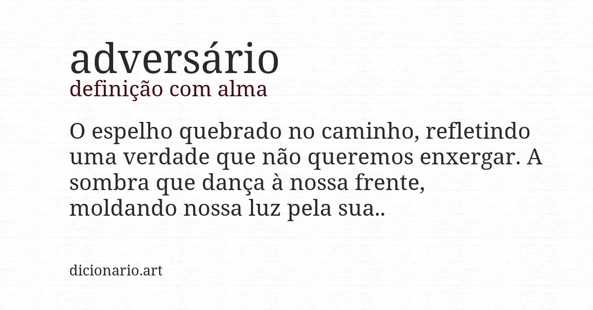 Definição com alma de adversário