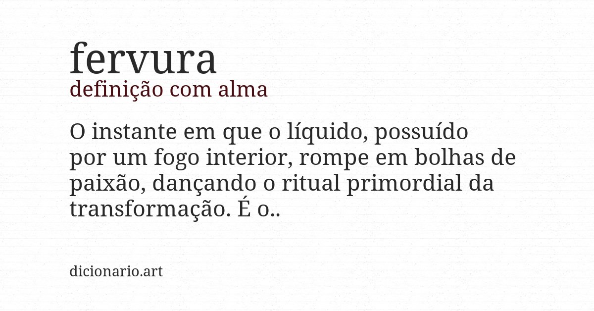 Definição com alma de fervura