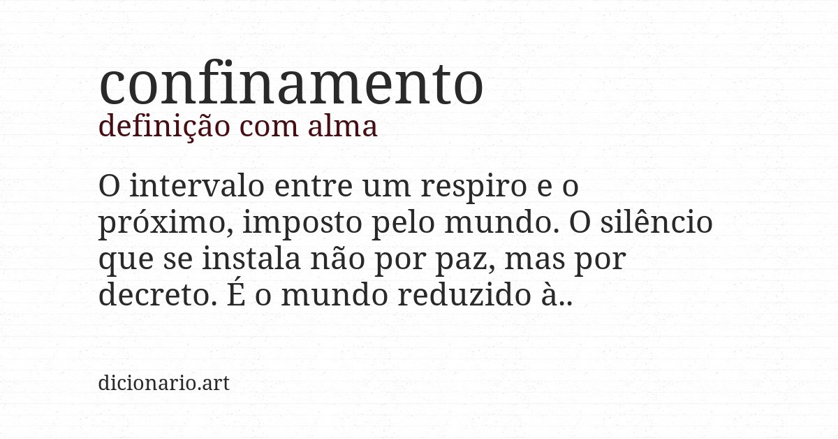 Definição com alma de confinamento