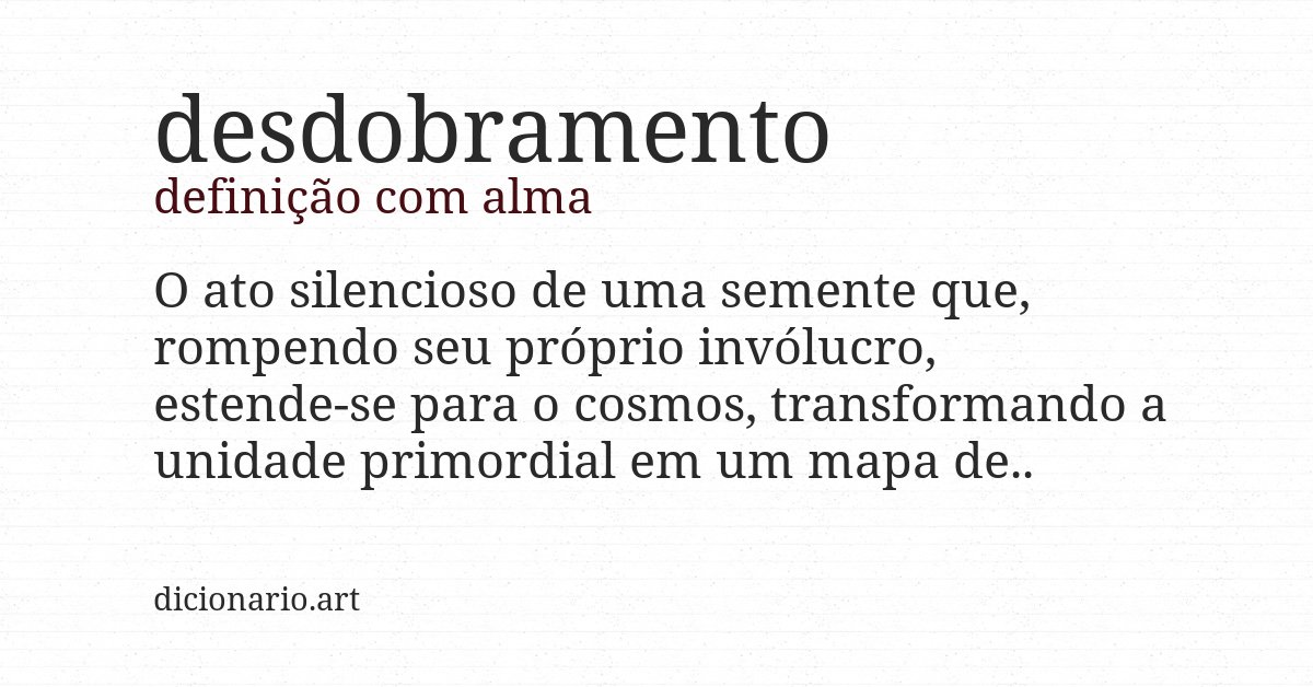 Definição com alma de desdobramento