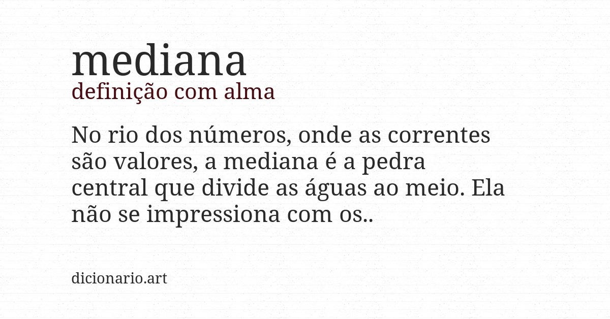 Definição com alma de mediana