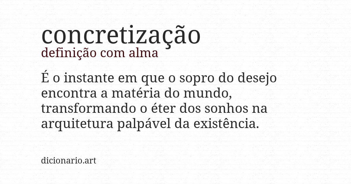 Definição com alma de concretização