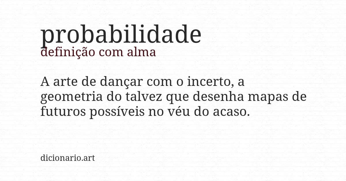 Definição com alma de probabilidade