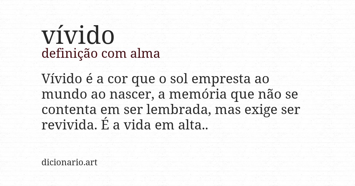 Definição com alma de vívido