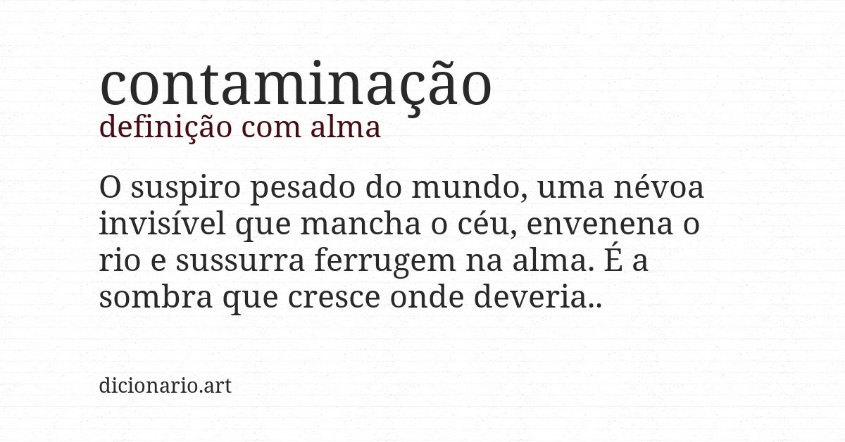 Definição com alma de contaminação