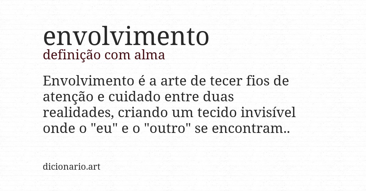 Definição com alma de envolvimento