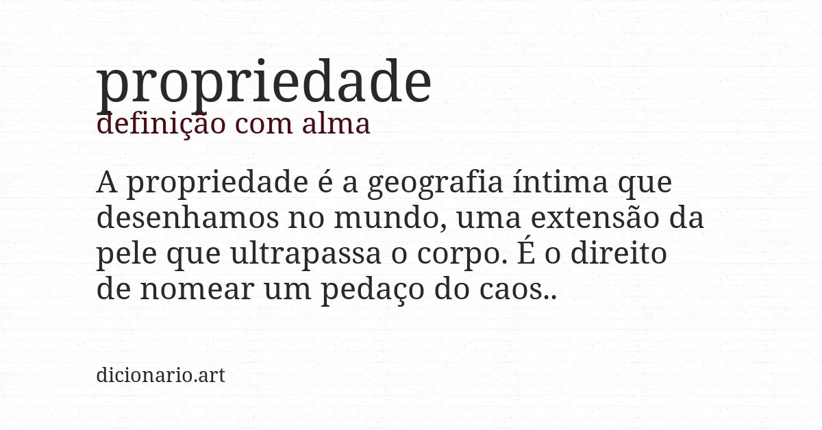 Definição com alma de propriedade