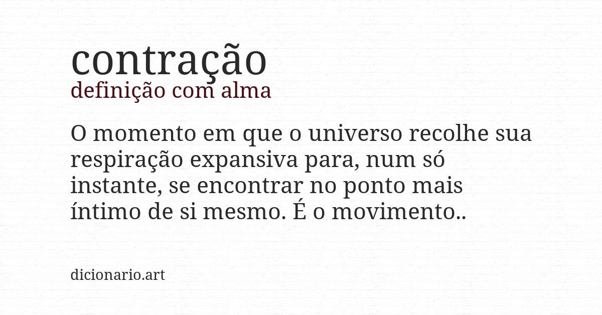 Definição com alma de contração