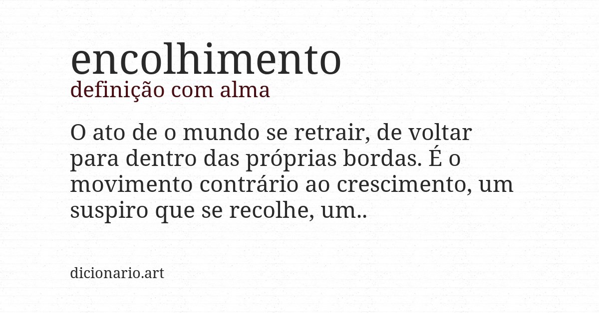 Definição com alma de encolhimento