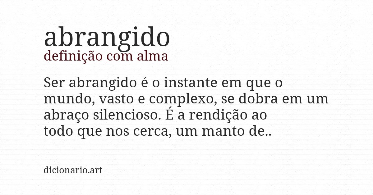 Definição com alma de abrangido