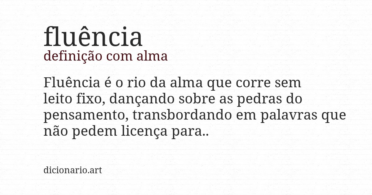 Definição com alma de fluência