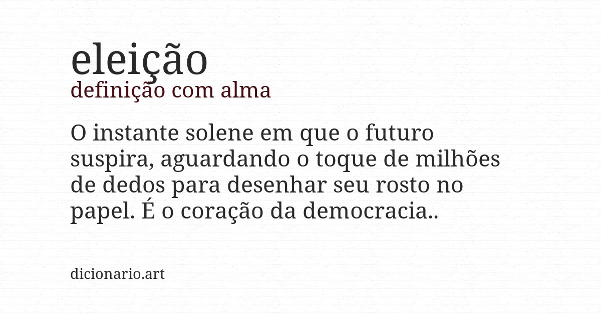 Definição com alma de eleição