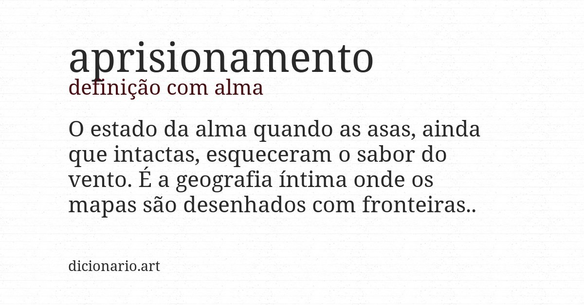 Definição com alma de aprisionamento