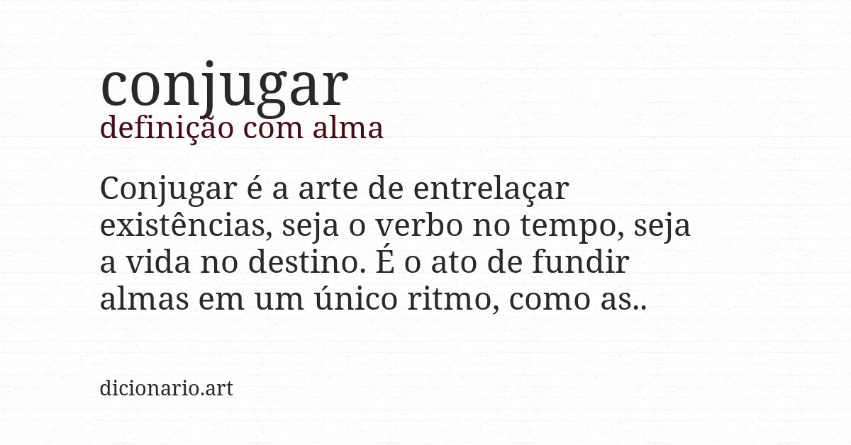 Definição com alma de conjugar
