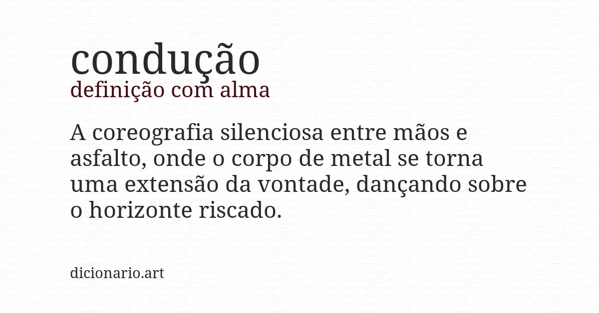 Definição com alma de condução