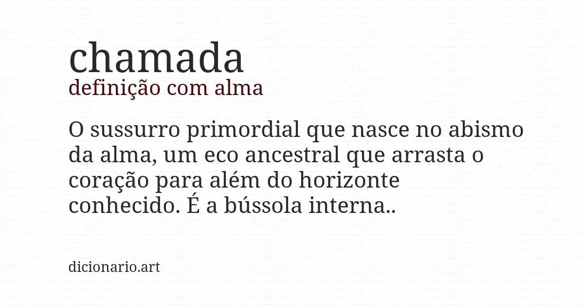 Definição com alma de chamada