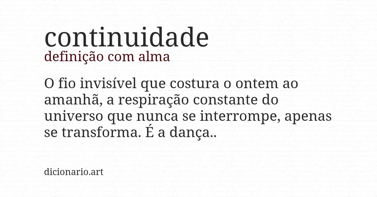 Definição com alma de continuidade