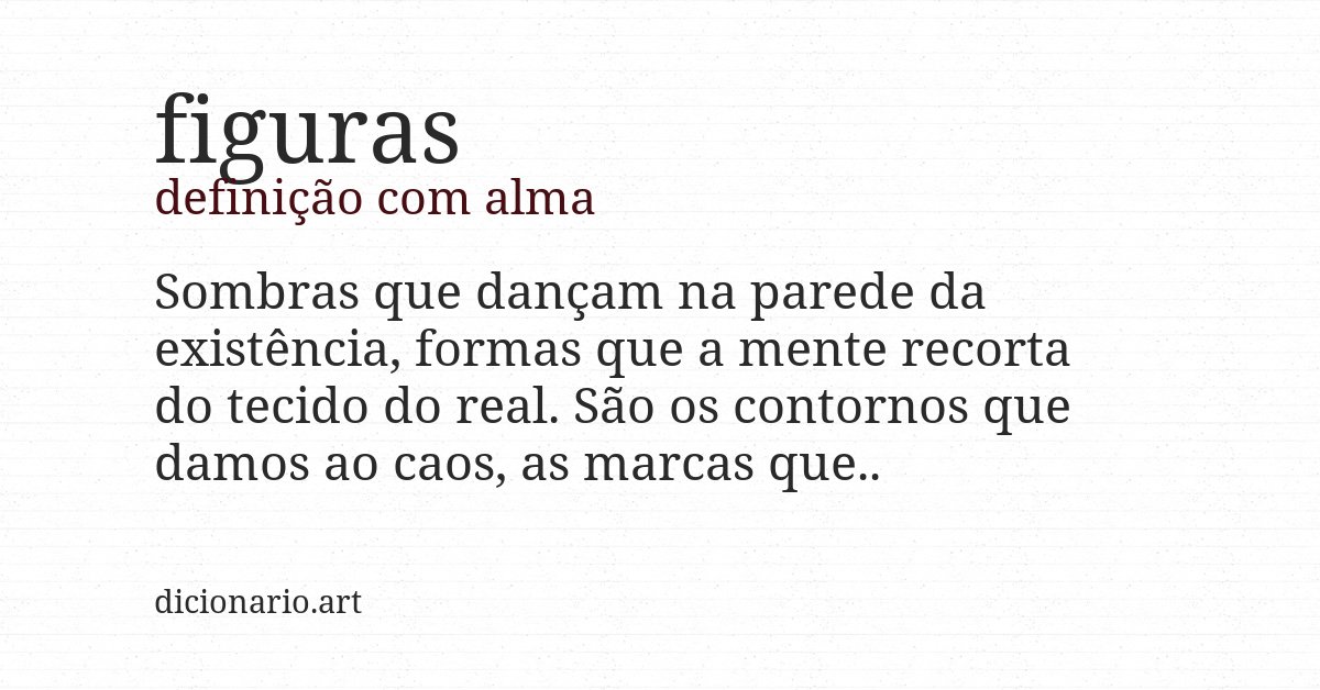 Definição com alma de figuras