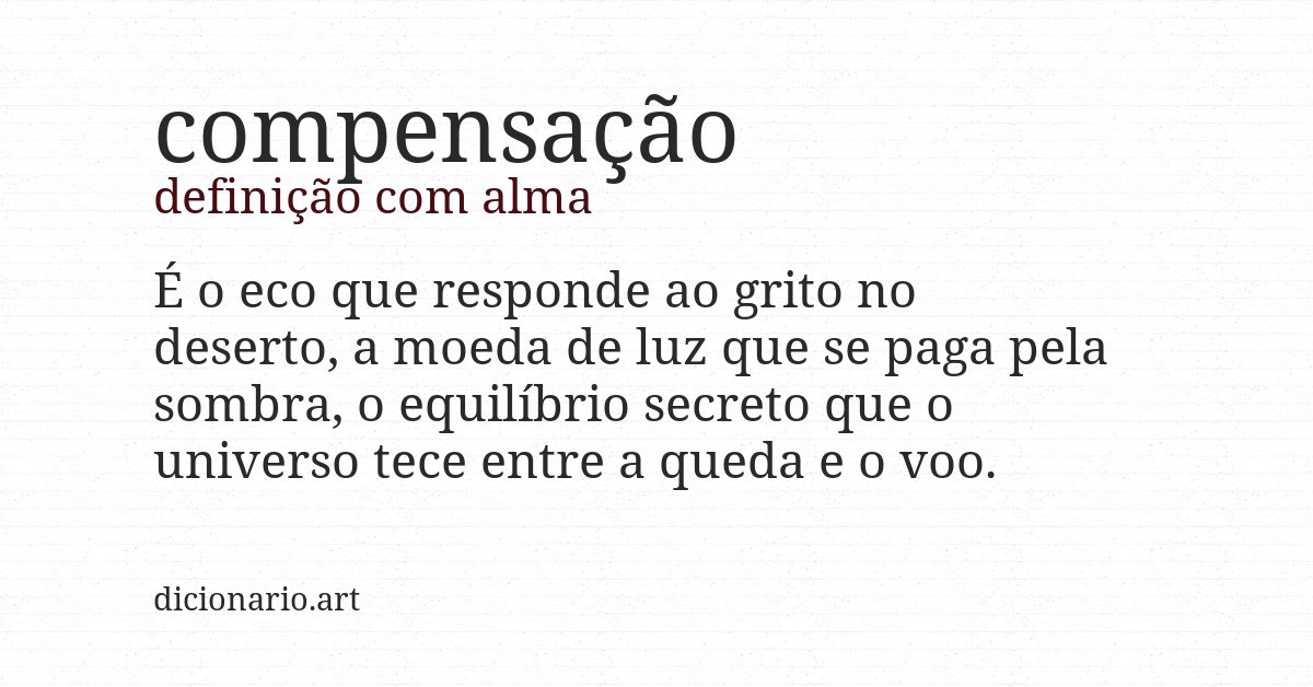 Definição com alma de compensação