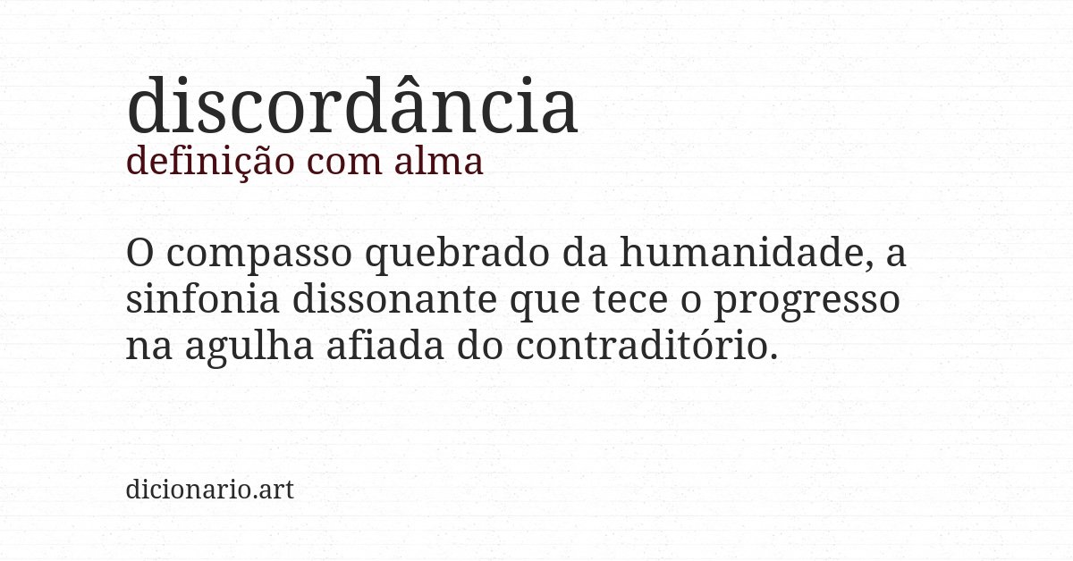 Definição com alma de discordância