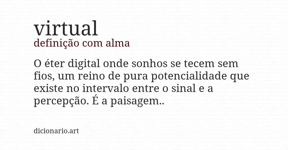 Definição com alma de virtual