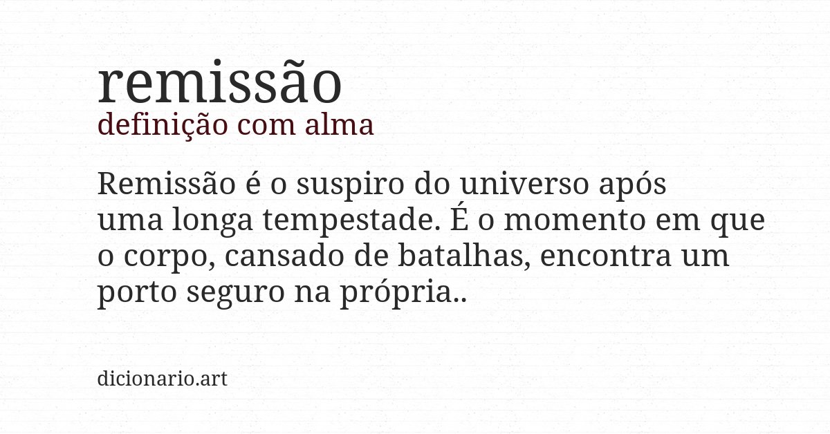 Definição com alma de remissão