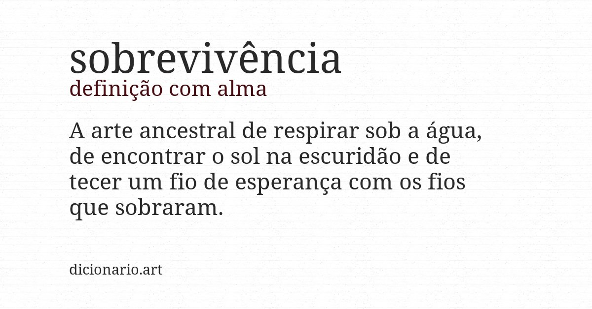 Definição com alma de sobrevivência