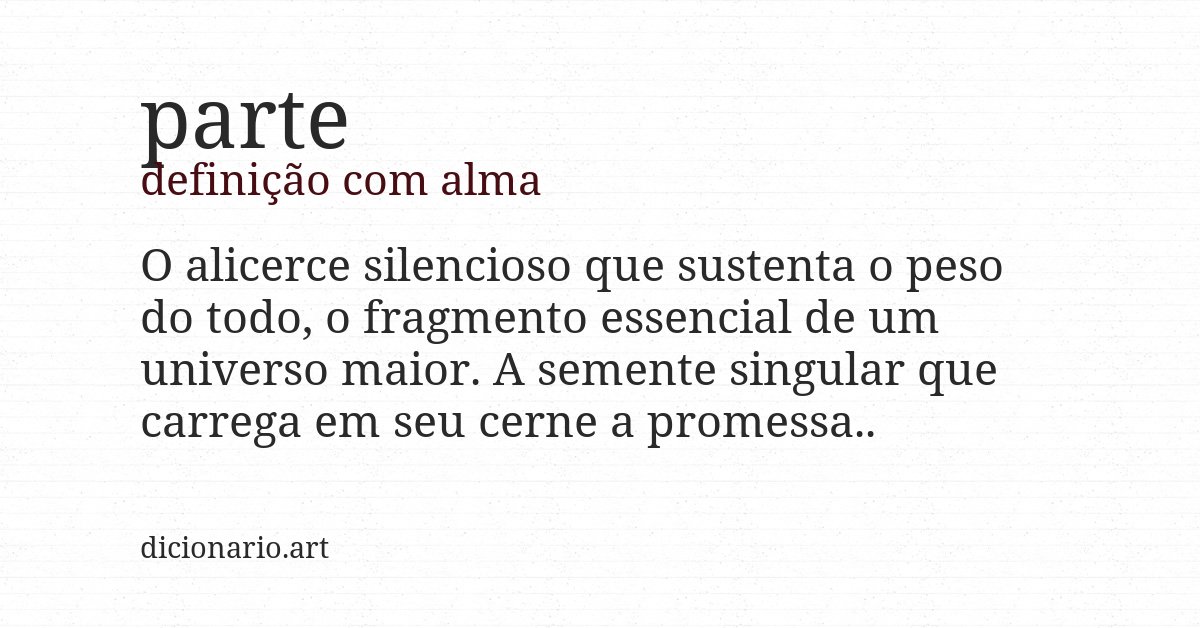 Definição com alma de parte