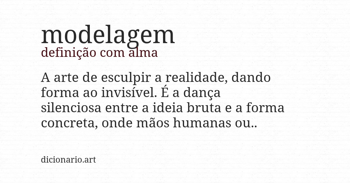 Definição com alma de modelagem