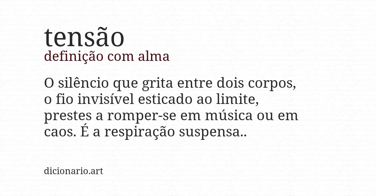 Definição com alma de tensão