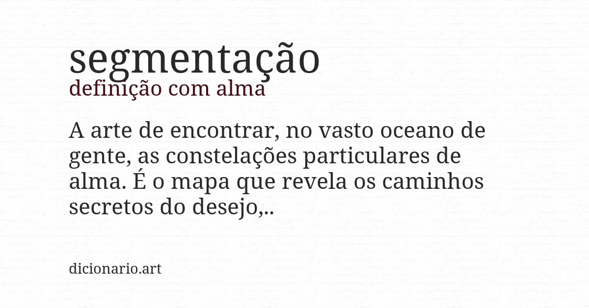 Definição com alma de segmentação