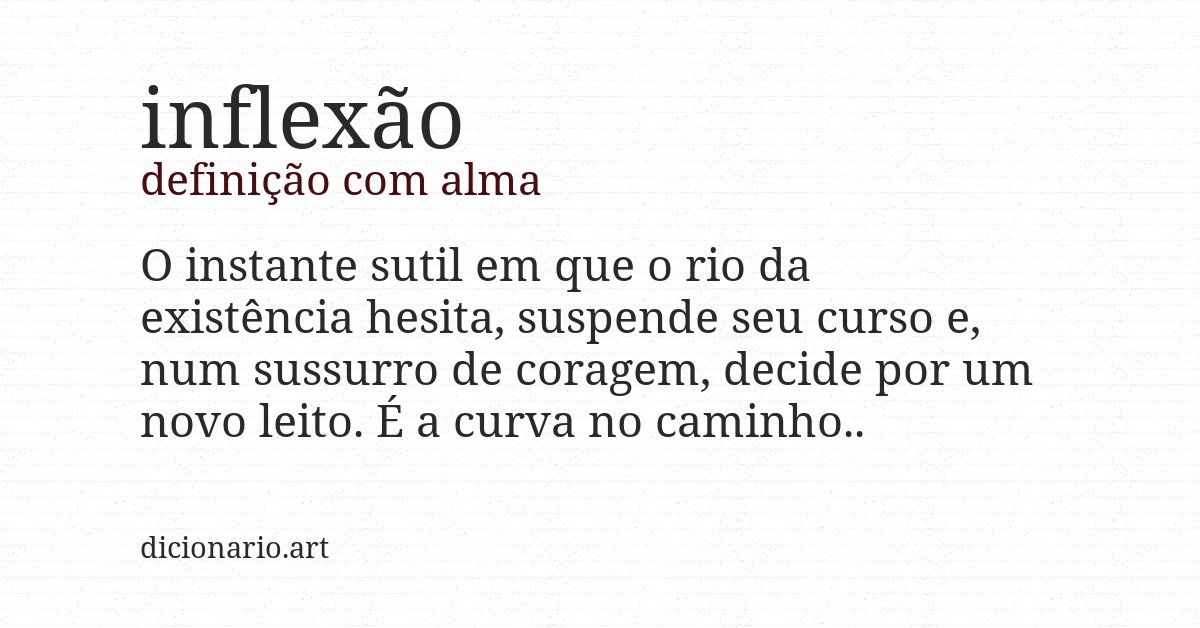 Definição com alma de inflexão