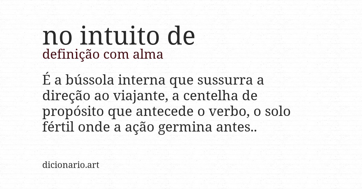 Definição com alma de no intuito de