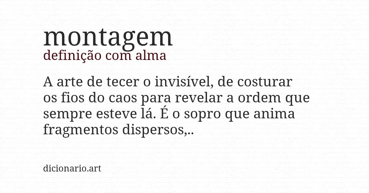 Definição com alma de montagem