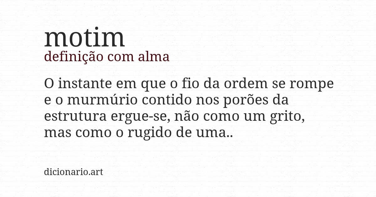 Definição com alma de motim