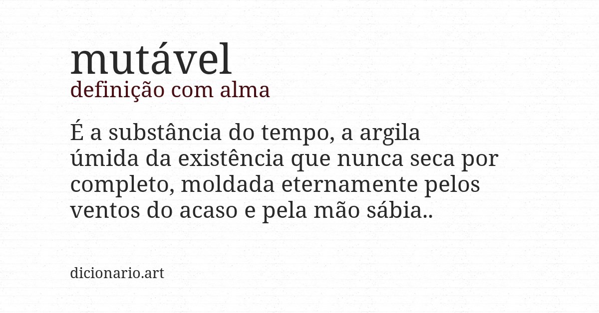 Definição com alma de mutável