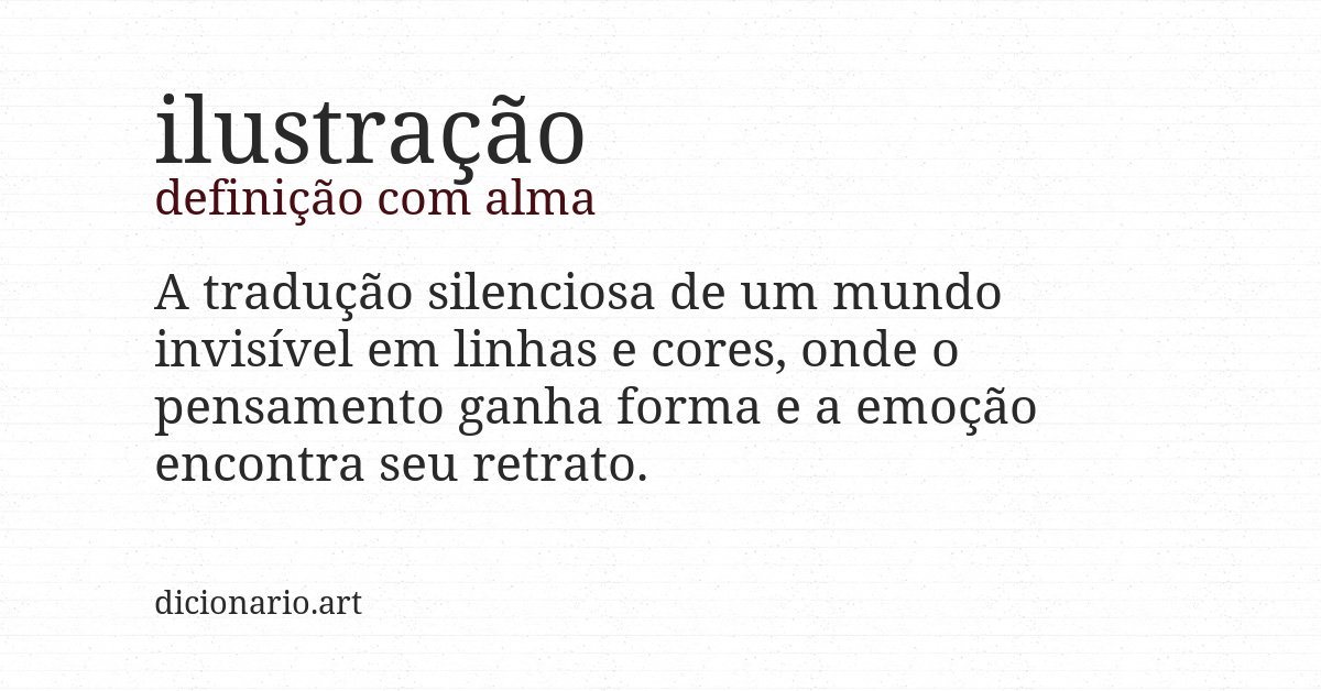 Definição com alma de ilustração