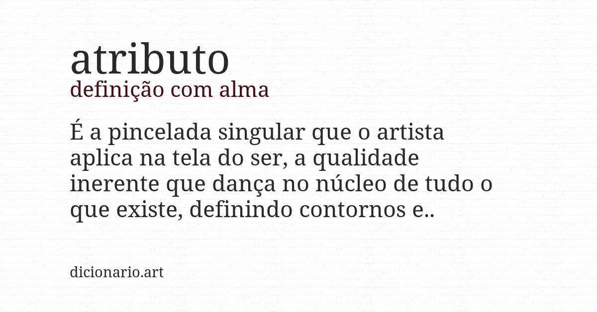 Definição com alma de atributo